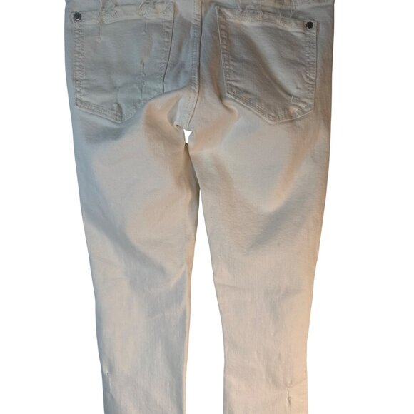2/$30 ZARA  Size 2 Trafaluc  Distressed White Skinny Jeans - Picture 10 of 13